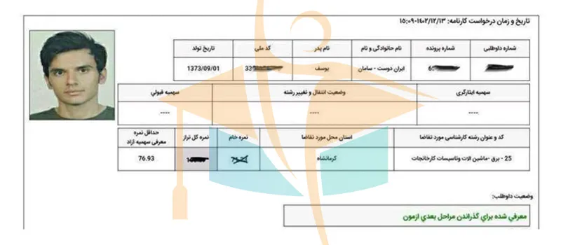 کارنامه قبول شدگان آزمون کارشناس رسمی- آکادمی کریمی