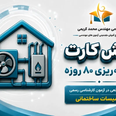 برنامه ریزی آزمون کارشناسی رسمی تاسیسات ساختمانی