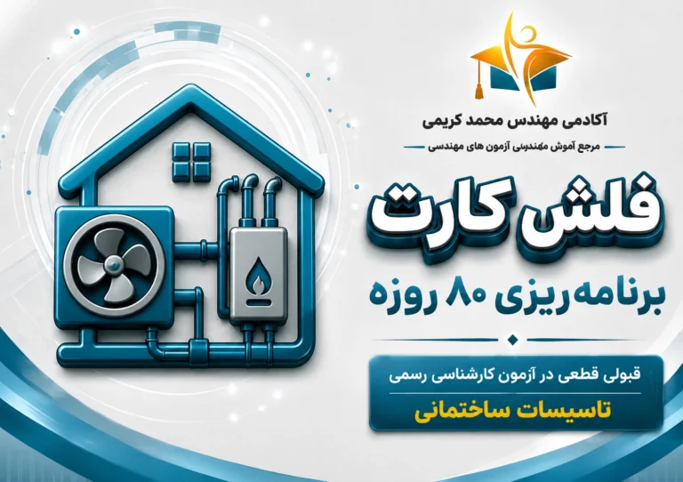 برنامه ریزی آزمون کارشناسی رسمی تاسیسات ساختمانی